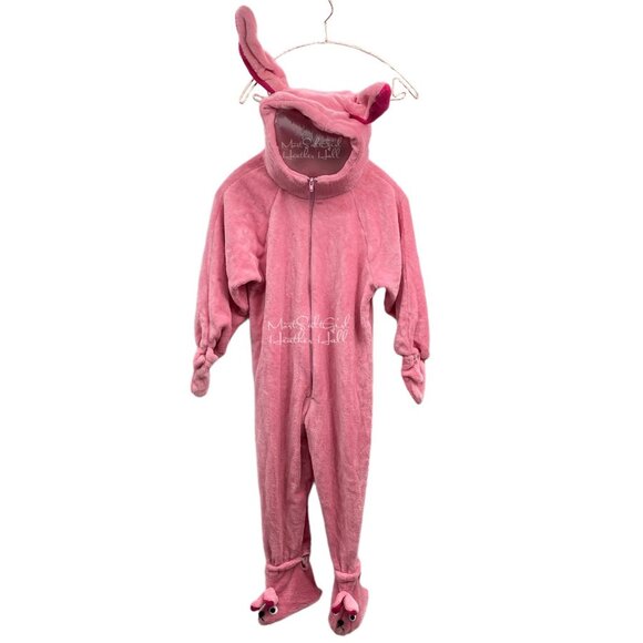 Ralphie's Pink Deluxe Bunny Bodysuit Pajamas from Aunt Clara A Christmas Story - Picture 1 of 4